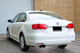 AWE Touring Edition Exhaust for MK6 Jetta 2.5L - Diamond Black Tips - Mounted